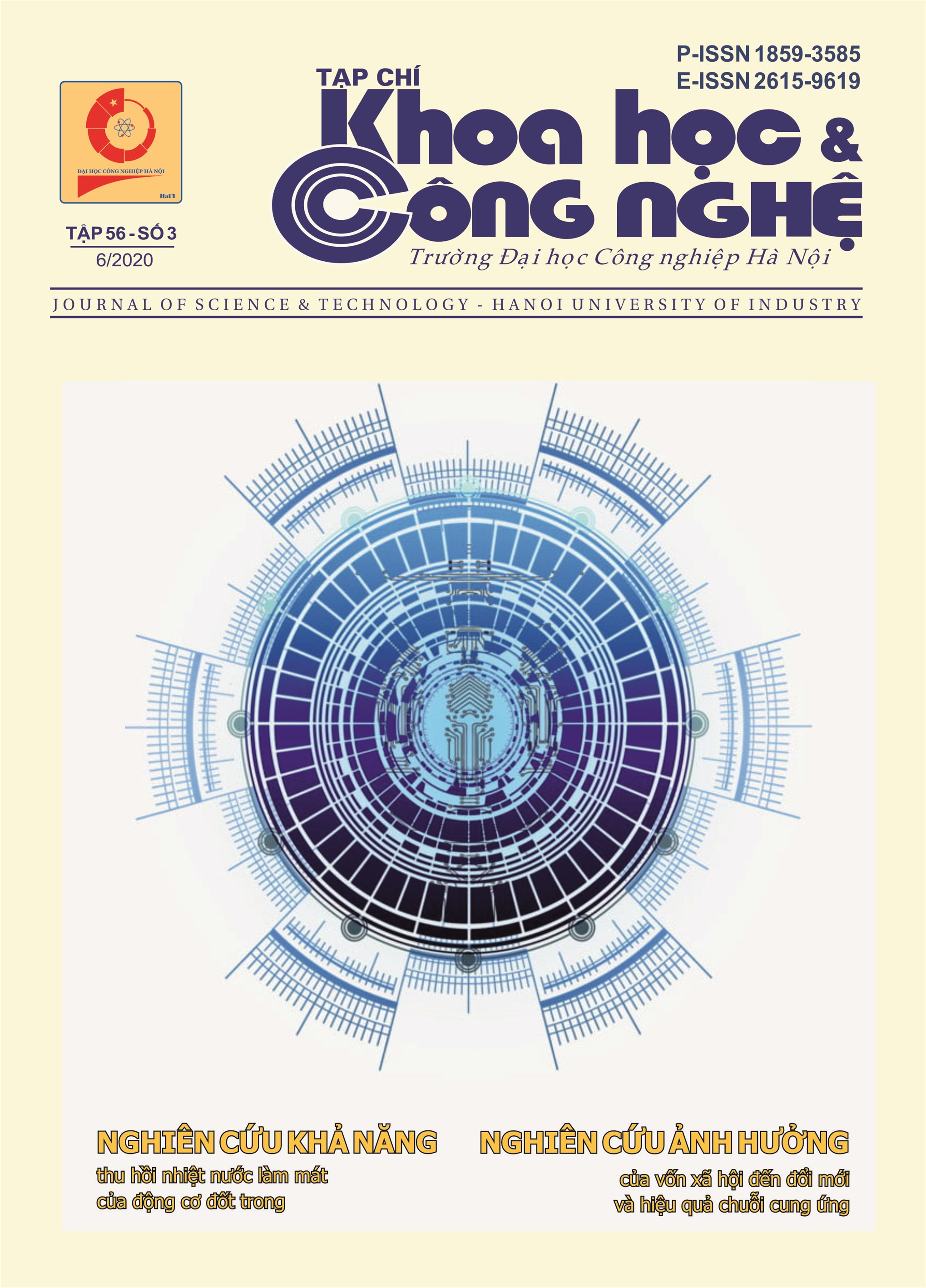 Tạp chí Khoa học và Công nghệ Tập 56 - Số 3 (6/2020)